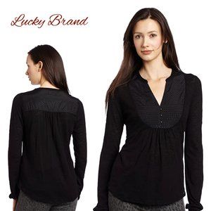 Lucky Brand Lexie Long Sleeve Blouse Casual Work